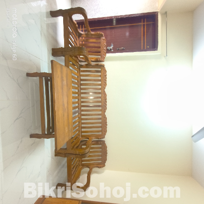 সেগুন কাঠের সোফা সেট